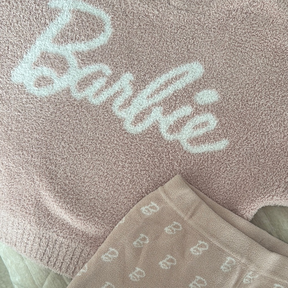 Pink Barbie girls Sweater and Shorts Set
